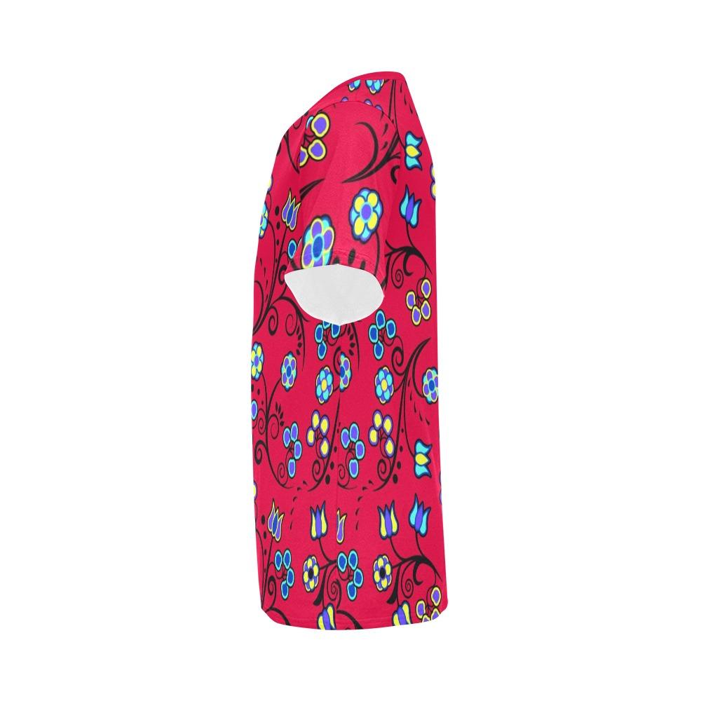 Blue Trio Cardinal All Over Print T-Shirt for Men (USA Size) (Model T40) All Over Print T-Shirt for Men (T40) e-joyer 