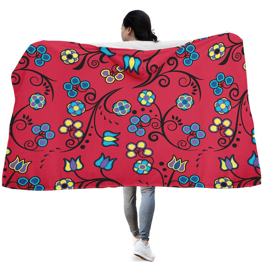 Blue Trio Cardinal Hooded Blanket blanket 49 Dzine 