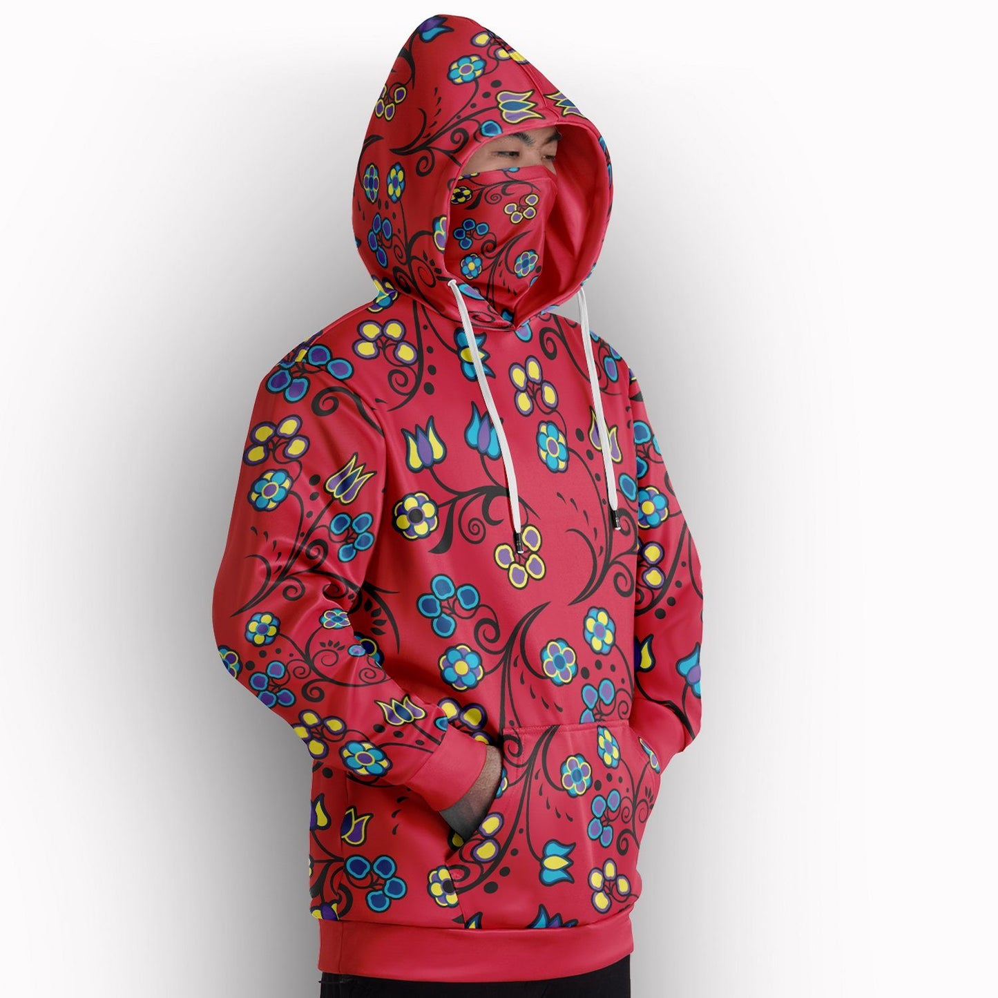 Blue Trio Cardinal Hoodie with Face Cover 49 Dzine 