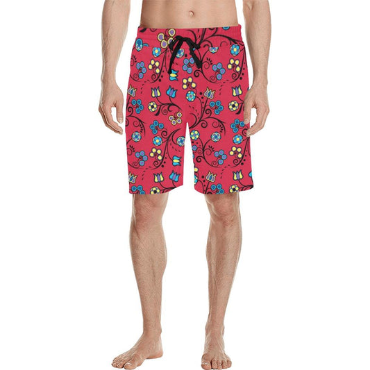 Blue Trio Cardinal Men's All Over Print Casual Shorts (Model L23) short e-joyer 