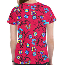 Load image into Gallery viewer, Blue Trio Cardinal New All Over Print T-shirt for Women (Model T45) tshirt e-joyer 
