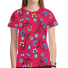 Load image into Gallery viewer, Blue Trio Cardinal New All Over Print T-shirt for Women (Model T45) tshirt e-joyer 
