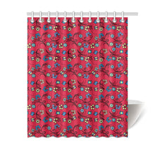 Load image into Gallery viewer, Blue Trio Cardinal Shower Curtain 60&quot;x72&quot; Shower Curtain 60&quot;x72&quot; e-joyer 
