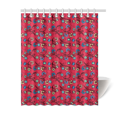 Blue Trio Cardinal Shower Curtain 60