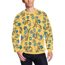 Load image into Gallery viewer, Blue Trio Tuscan All Over Print Crewneck Sweatshirt for Men (Model H18) shirt e-joyer 
