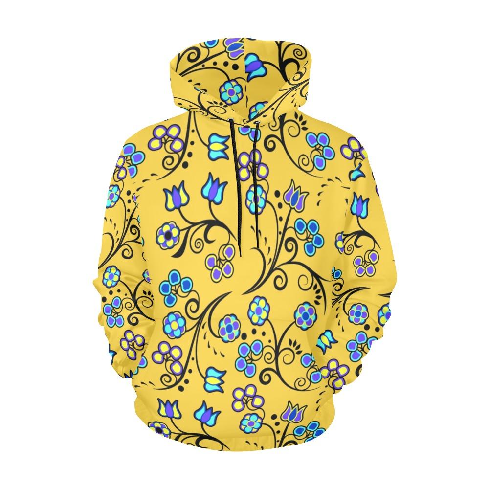Blue Trio Tuscan All Over Print Hoodie for Women (USA Size) (Model H13) All Over Print Hoodie for Women (H13) e-joyer 