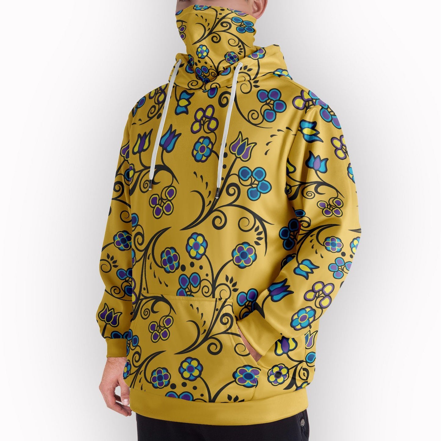 Blue Trio Tuscan Hoodie with Face Cover 49 Dzine 
