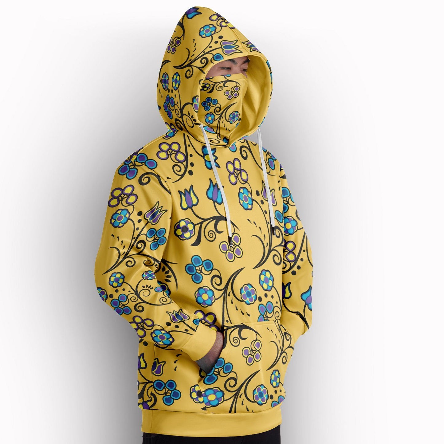 Blue Trio Tuscan Hoodie with Face Cover 49 Dzine 