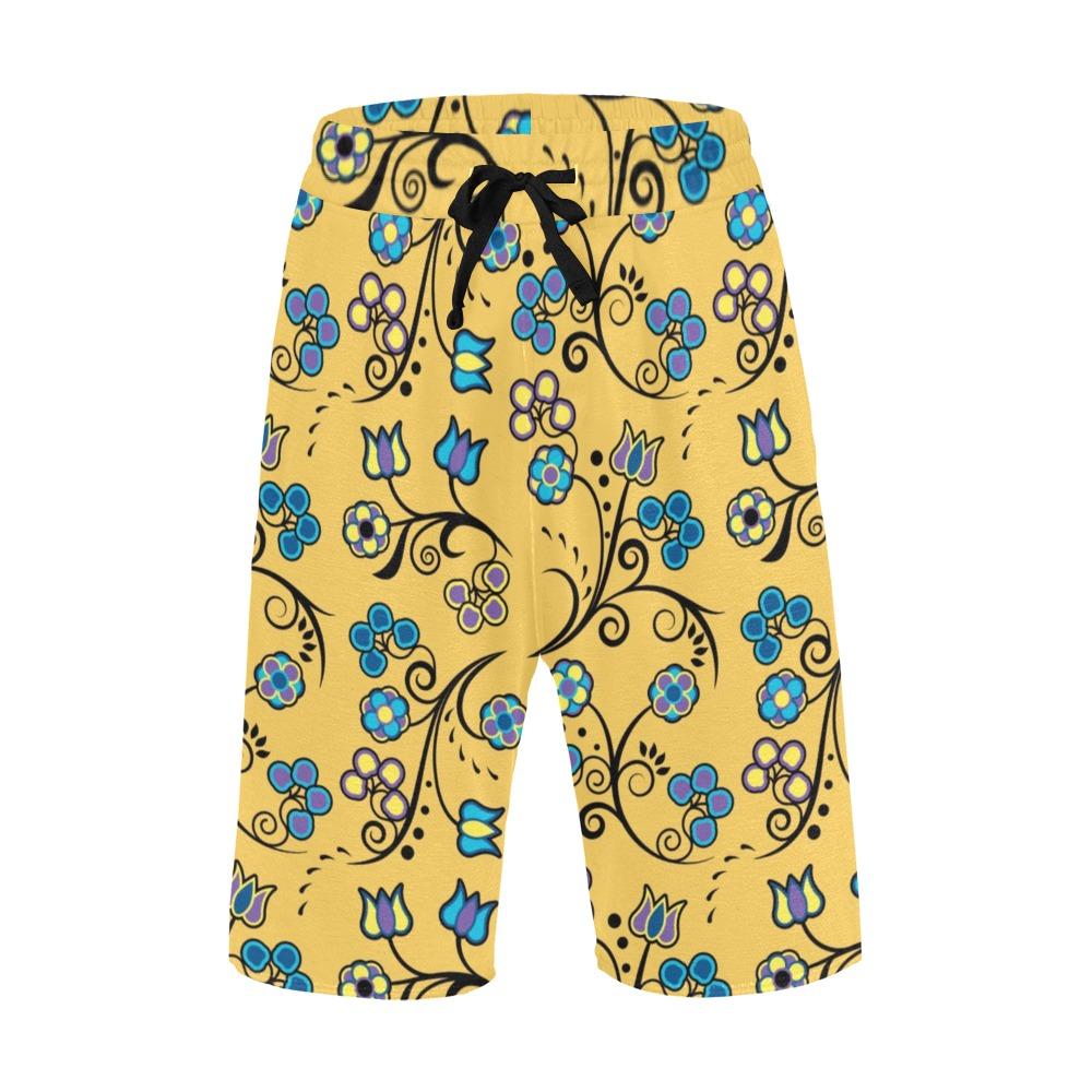 Blue Trio Tuscan Men's All Over Print Casual Shorts (Model L23) short e-joyer 