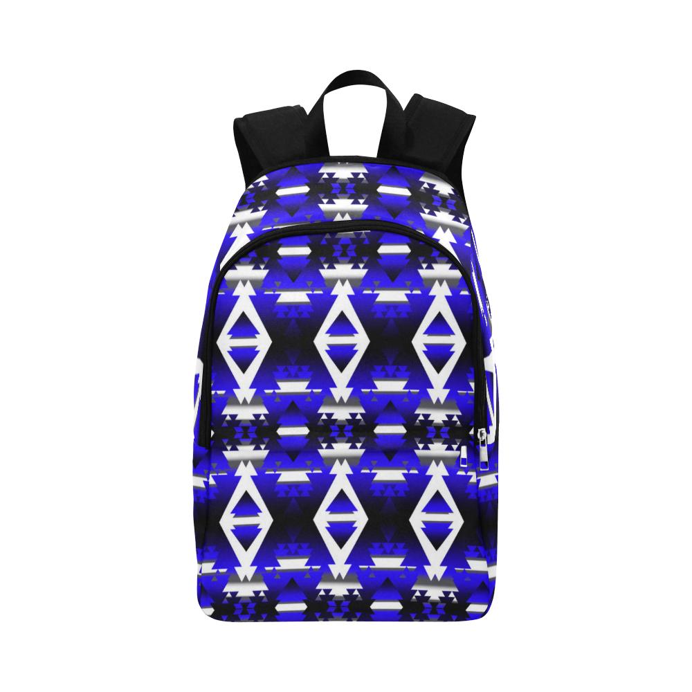 Blue Winter Camp Backpack by 49 Dzine