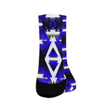 Load image into Gallery viewer, Blue Winter Camp Crew Socks Crew Socks e-joyer 
