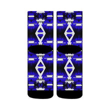 Load image into Gallery viewer, Blue Winter Camp Crew Socks Crew Socks e-joyer 
