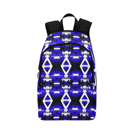 Blue Winter Camp Fabric Backpack for Adult (Model 1659) Casual Backpack for Adult (1659) e-joyer 