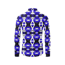 Load image into Gallery viewer, Blue Winter Camp Men&#39;s All Over Print Casual Dress Shirt (Model T61) Men&#39;s Dress Shirt (T61) e-joyer 
