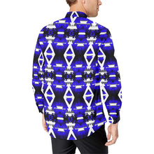 Load image into Gallery viewer, Blue Winter Camp Men&#39;s All Over Print Casual Dress Shirt (Model T61) Men&#39;s Dress Shirt (T61) e-joyer 
