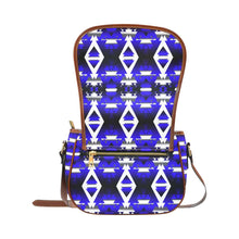 Load image into Gallery viewer, Blue Winter Camp Saddle Bag/Small (Model 1649) Full Customization Saddle Bag/Small (Full Customization) e-joyer 
