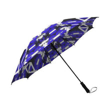 Load image into Gallery viewer, Blue Winter Camp Semi-Automatic Foldable Umbrella Semi-Automatic Foldable Umbrella e-joyer 
