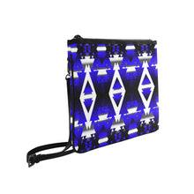 Load image into Gallery viewer, Blue Winter Camp Slim Clutch Bag (Model 1668) Slim Clutch Bags (1668) e-joyer 
