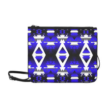 Load image into Gallery viewer, Blue Winter Camp Slim Clutch Bag (Model 1668) Slim Clutch Bags (1668) e-joyer 
