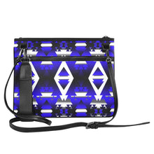 Load image into Gallery viewer, Blue Winter Camp Slim Clutch Bag (Model 1668) Slim Clutch Bags (1668) e-joyer 
