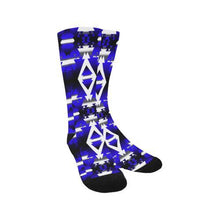 Load image into Gallery viewer, Blue Winter Camp Trouser Socks Socks e-joyer 
