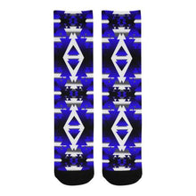 Load image into Gallery viewer, Blue Winter Camp Trouser Socks Socks e-joyer 
