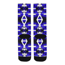 Load image into Gallery viewer, Blue Winter Camp Trouser Socks Trouser Socks e-joyer 
