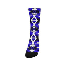 Load image into Gallery viewer, Blue Winter Camp Trouser Socks Trouser Socks e-joyer 
