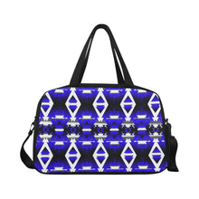 Load image into Gallery viewer, Blue Winter Camp Weekend Travel Bag (Model 1671) Weekend Travel Bag (1671) e-joyer 

