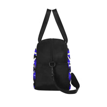 Load image into Gallery viewer, Blue Winter Camp Weekend Travel Bag (Model 1671) Weekend Travel Bag (1671) e-joyer 
