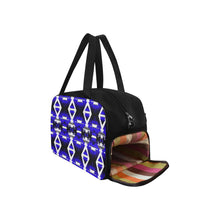 Load image into Gallery viewer, Blue Winter Camp Weekend Travel Bag (Model 1671) Weekend Travel Bag (1671) e-joyer 
