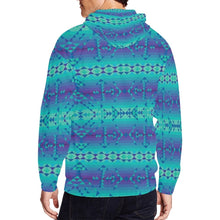 Load image into Gallery viewer, Borealis All Over Print Full Zip Hoodie for Men (Model H14) hoodie e-joyer 
