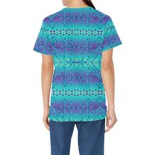 Load image into Gallery viewer, Borealis All Over Print Scrub Top Scrub Top e-joyer 
