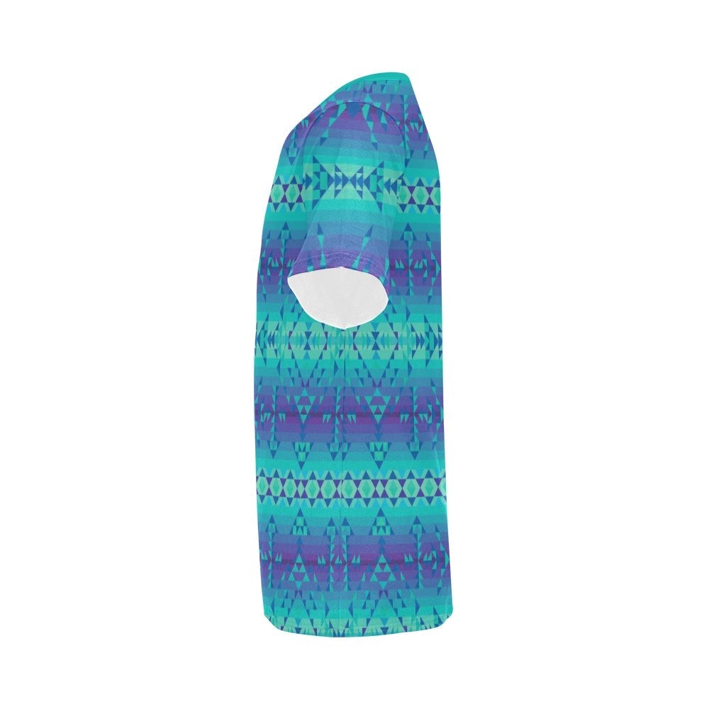 Borealis All Over Print T-Shirt for Men (USA Size) (Model T40) All Over Print T-Shirt for Men (T40) e-joyer 