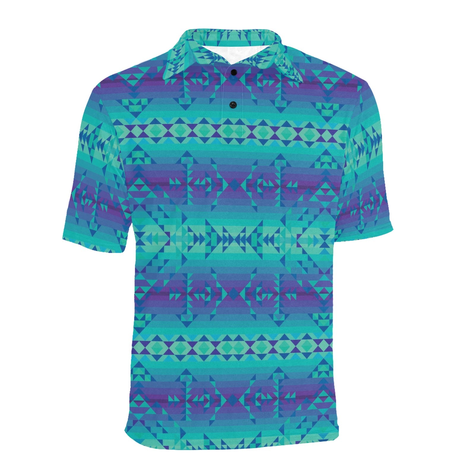 Borealis Men's All Over Print Polo Shirt (Model T55) Men's Polo Shirt (Model T55) e-joyer 