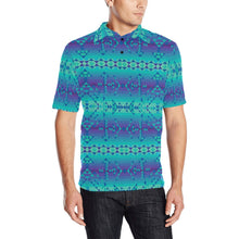 Load image into Gallery viewer, Borealis Men&#39;s All Over Print Polo Shirt (Model T55) Men&#39;s Polo Shirt (Model T55) e-joyer 
