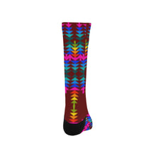 Load image into Gallery viewer, Brick Sierra Sage with Eagle Feather Trouser Socks Trouser Socks e-joyer 
