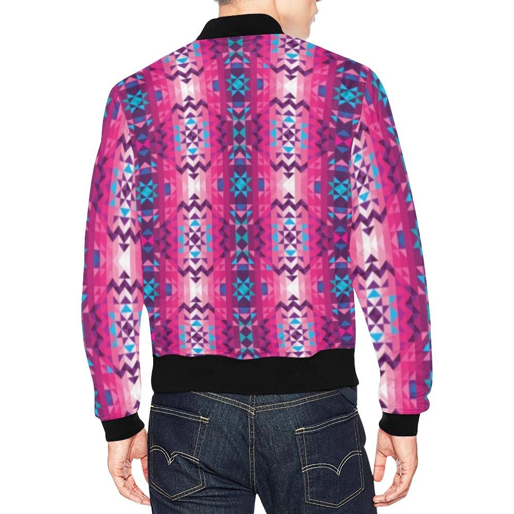Bright Wave All Over Print Bomber Jacket for Men (Model H19) All Over Print Bomber Jacket for Men (H19) e-joyer 