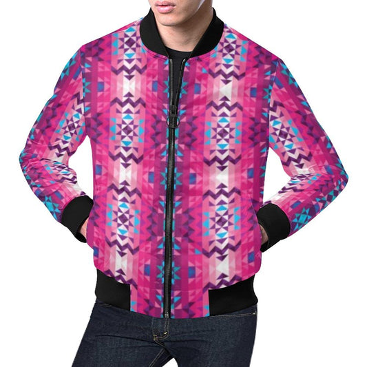 Bright Wave All Over Print Bomber Jacket for Men (Model H19) All Over Print Bomber Jacket for Men (H19) e-joyer 