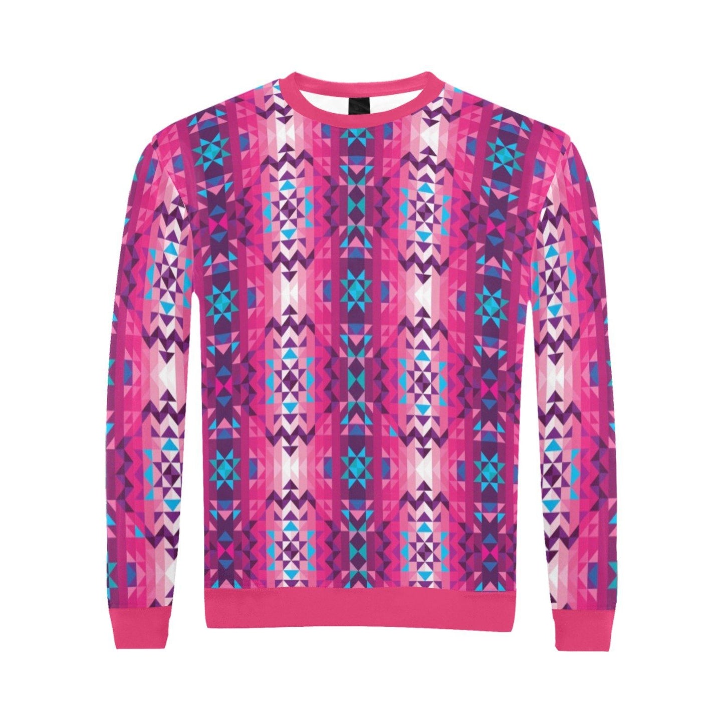 Bright Wave All Over Print Crewneck Sweatshirt for Men (Model H18) shirt e-joyer 