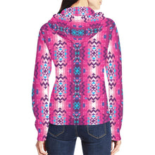 Load image into Gallery viewer, Bright Wave All Over Print Full Zip Hoodie for Women (Model H14) All Over Print Full Zip Hoodie for Women (H14) e-joyer 
