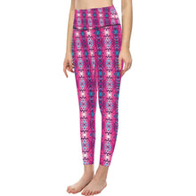 Load image into Gallery viewer, Bright Wave All Over Print High-Waisted Leggings (Model L36) High-Waisted Leggings (L36) e-joyer 
