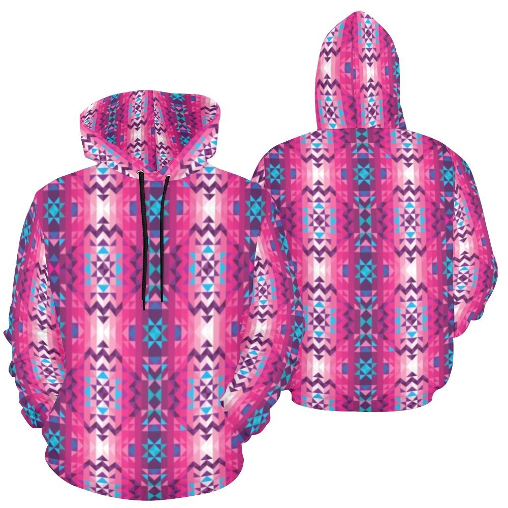 Bright Wave All Over Print Hoodie for Men (USA Size) (Model H13) All Over Print Hoodie for Men (H13) e-joyer 