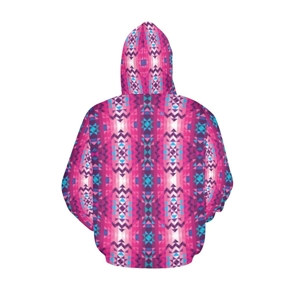 Bright Wave All Over Print Hoodie for Women (USA Size) (Model H13) All Over Print Hoodie for Women (H13) e-joyer 