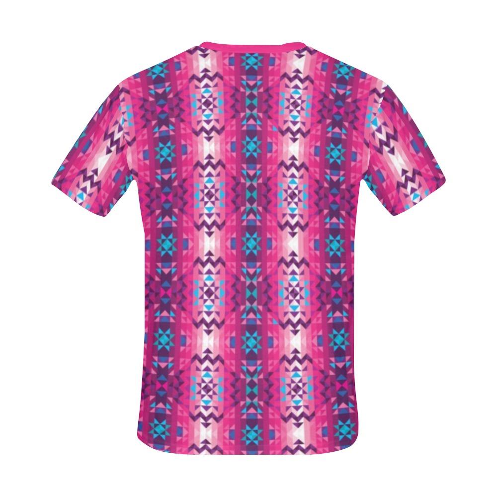 Bright Wave All Over Print T-Shirt for Men (USA Size) (Model T40) All Over Print T-Shirt for Men (T40) e-joyer 