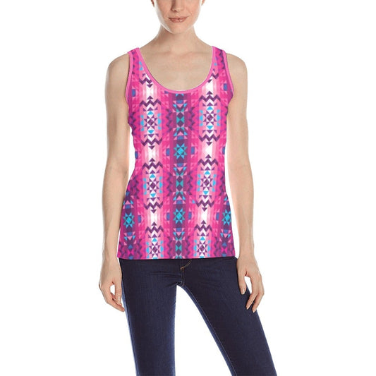 Bright Wave All Over Print Tank Top for Women (Model T43) All Over Print Tank Top for Women (T43) e-joyer 