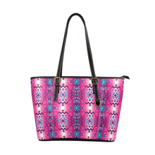 Load image into Gallery viewer, Bright Wave Leather Tote Bag/Large (Model 1640) Leather Tote Bag (1640) e-joyer 
