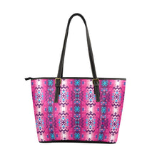 Load image into Gallery viewer, Bright Wave Leather Tote Bag/Large (Model 1640) Leather Tote Bag (1640) e-joyer 
