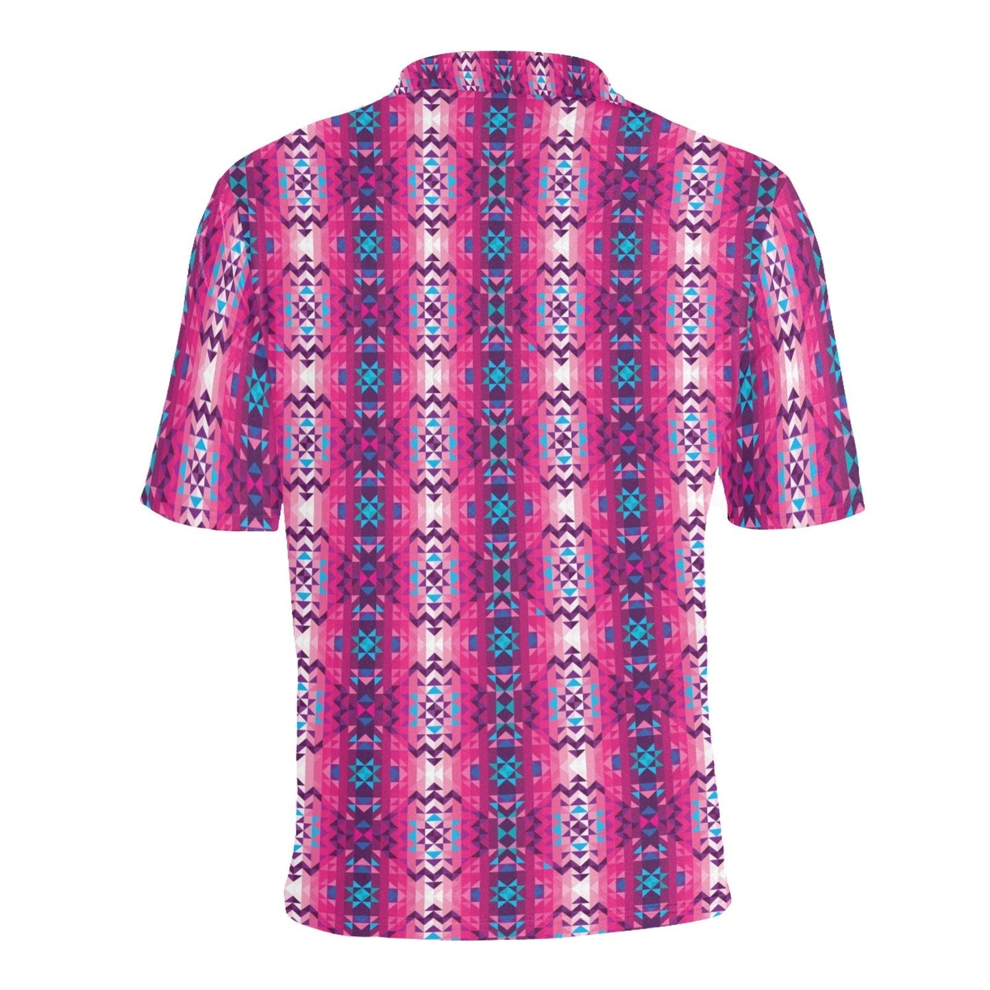 Bright Wave Men's All Over Print Polo Shirt (Model T55) Men's Polo Shirt (Model T55) e-joyer 