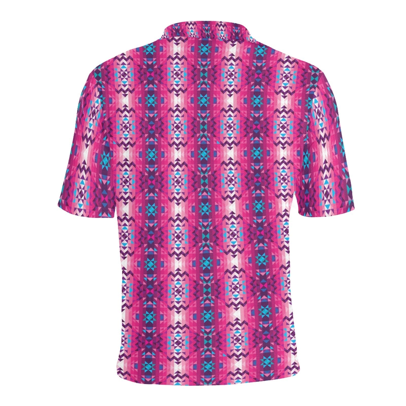 Bright Wave Men's All Over Print Polo Shirt (Model T55) Men's Polo Shirt (Model T55) e-joyer 